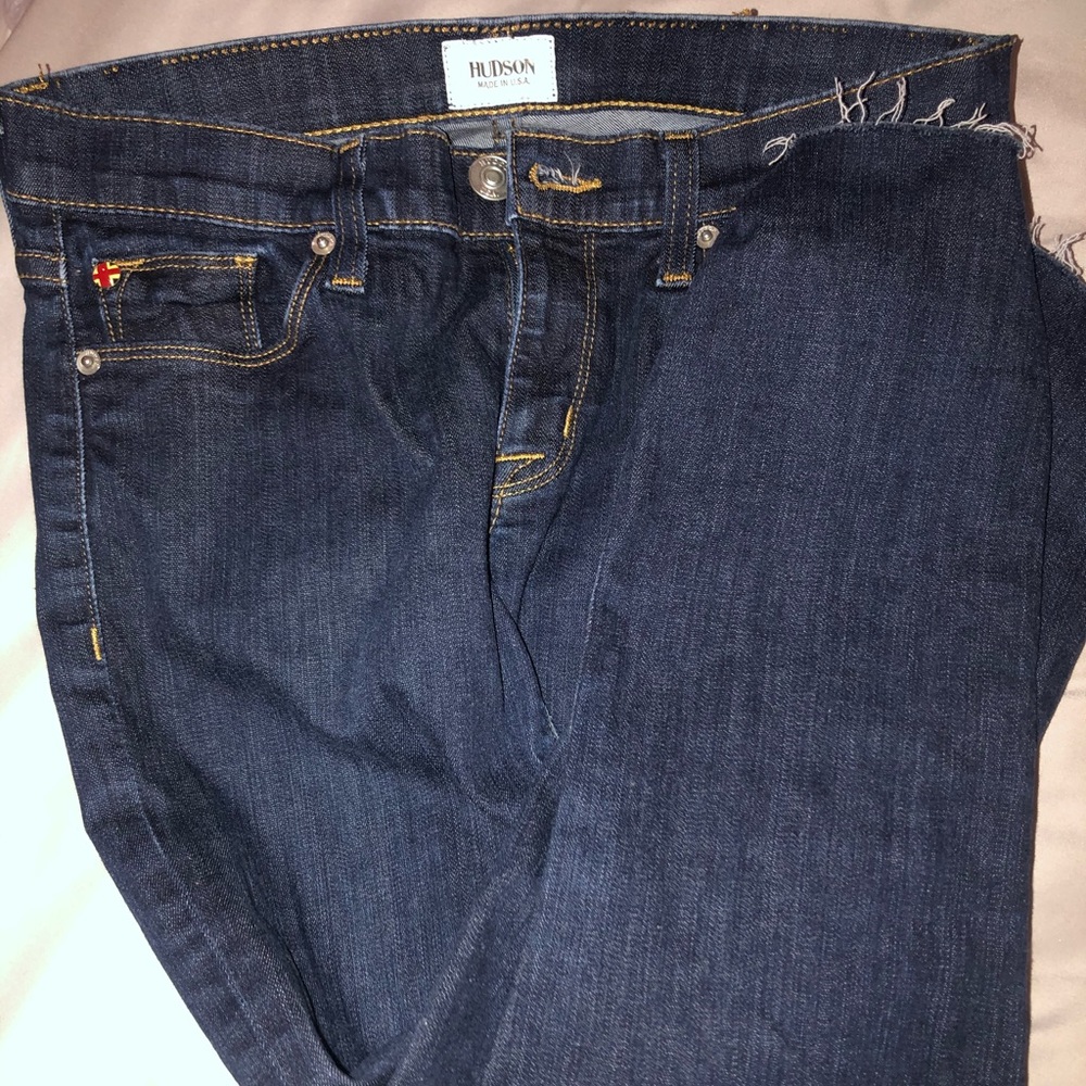 Hudson Cropped Skinny Jeans Sz 26 Great Condition
